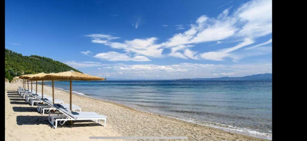 Maisonette With Sea View & Pool Villa Paliouri Buitenkant foto